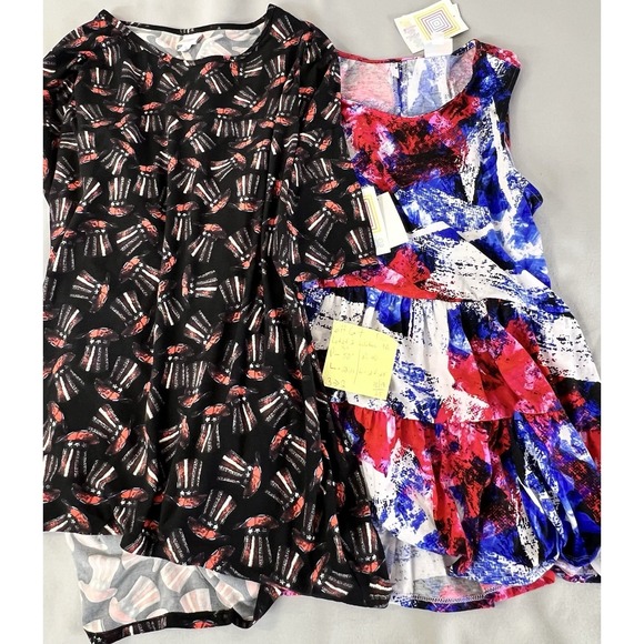 Lot Of 2 - LuLaRoe Irma / Eliana Tunic Top Sz - Med Women's NWT Multicolor - Picture 11 of 11